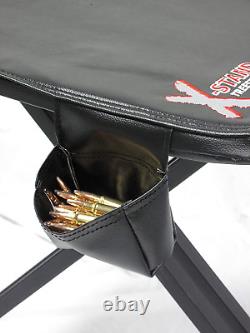 Shooting Bench Table X-Stand Hunting Swivel Seat Precise Rifle Shotgun Gun Rest