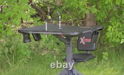 Shooting Bench Table X-Stand Hunting Swivel Seat Precise Rifle Shotgun Gun Rest