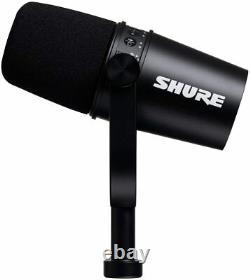 Shure MV7-K-BUNDLE XLR/USB Speech Mic Black+Desktop Podcast Stand FREE SHIPPING