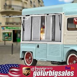 Silver Concession Window Awning Food Truck Service Screen Trailer Serving Window