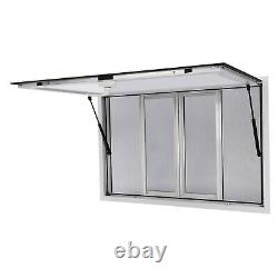 Silver Concession Window Awning Food Truck Service Screen Trailer Serving Window