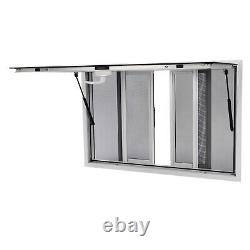 Silver Concession Window Awning Food Truck Service Screen Trailer Serving Window