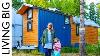 Simple Living In Artistic Tiny Home With Huge Greenhouse