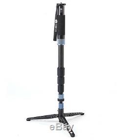 Sirui P-424S Carbon Fiber Monopod with Three Stand Feet & Carry Case Free Shipping