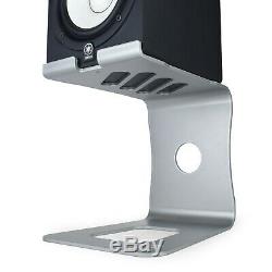 Soundrise PRO Desktop Speaker Stands (Silver/pair) Free USA Shipping