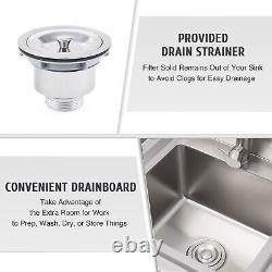 Stainless Steel Sink Restaurant Sink Free Standing 1 Compartment Sink Cleaning