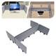 Stand Up Desk ReFocus Raw Clamp-On Acoustic Desktop Divider Privacy Panel Grey