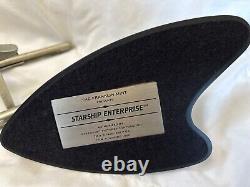 Starship Enterprise Franklin Mint Pewter with stand 1989 NIB