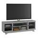 TV Entertainment Stand For TVs Up To 80 Shelves Cabinet Media NEW Free Ship