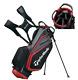 TaylorMade Golf Select Stand Bag (Black/Red) 2019 Free Shipping Only Five Lbs
