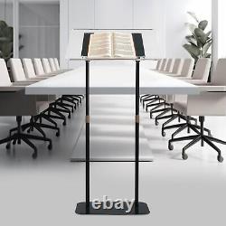 Teacher Podium Stand Standing Desk Height Adjustable Lectern Podium Laptop Desk