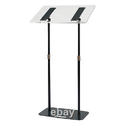 Teacher Podium Stand Standing Desk Height Adjustable Lectern Podium Laptop Desk