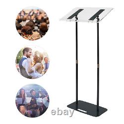 Teacher Podium Stand Standing Desk Height Adjustable Lectern Podium Laptop Desk