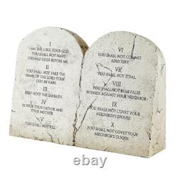 Ten Commandments Standing Plaque, 12'' Statue (USUALLY SHIPS IN 2 DAYS)