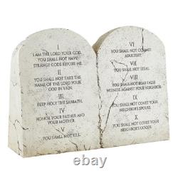 Ten Commandments Standing Plaque, 12'' Statue (USUALLY SHIPS IN 2 DAYS)