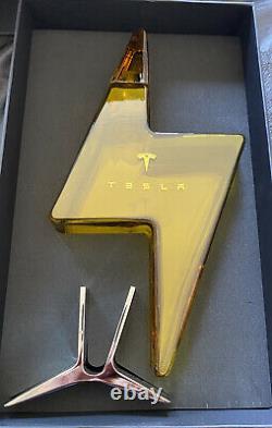 Tesla Tequila Bottle + Stand + Box Limited In Hand Free Shipping New Empty