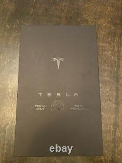 Tesla Tequila Empty Bottle + Stand + Box Sold Out Tequilla In Hand Fast Ship
