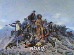 The Last Stand by Frederic Remington Vintage Western Art Print + Ships Free