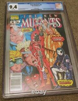 The New Mutants #98 NEWS STAND CGC 9.4 WHITE PAGES FREE SHIPPING