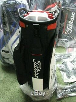 Titleist 2019 Golf Cart Bag 14 Way Top Black/White/Red NEW withTAGS FREE SHIP WOW