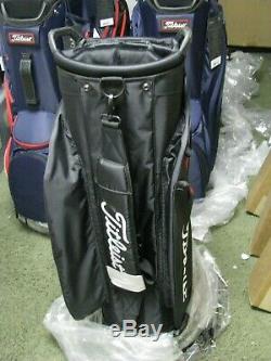 Titleist Lightweight Cart Golf Bag 14 Black/Black/Red NEW withTAGS FREE SHIP