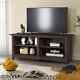 Tv stand 65 inch tv new black wood open storage free shipping entertainment