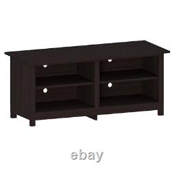 Tv stand 65 inch tv new black wood open storage free shipping entertainment