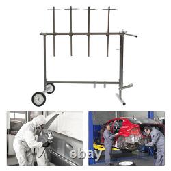 USA Auto Body Bumper Holder Rotating Hanging Stand Rolling Painting Rack Tree