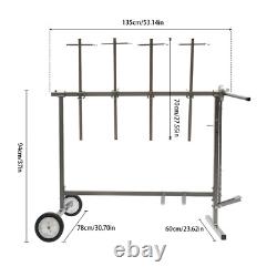 USA Auto Body Bumper Holder Rotating Hanging Stand Rolling Painting Rack Tree