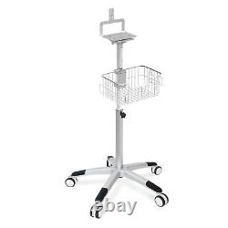 USA ship Mobile Trolly Cart Monitor Stand Roll Wheel Mount For Patient Monitor