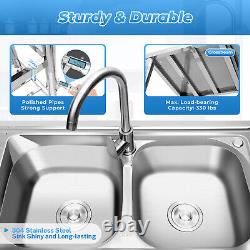 Utility Kitchen Sink Standing Stainless Steel Commercial Restaurant Laundry Sink