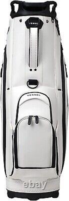 VESSEL Golf Men's Caddy Bag LUX7 9.0 x 47 Inch 4.6kg White Free Shipping