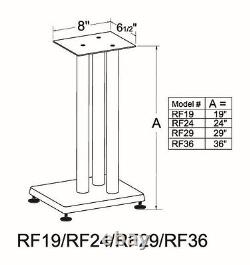 VTI RF Series Pair Speaker Stands 24, NEW, FREE SHIP