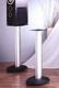 VTI VSP24SB Pair Speaker Stands, 24 Black/Silver, Brand New, Free Ship