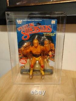 WWF LJN Wrestling Superstars Hulk Hogan MOC withStand 5 Back 1st Printing? Grail