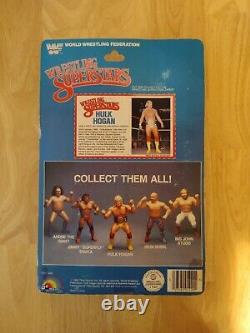 WWF LJN Wrestling Superstars Hulk Hogan MOC withStand 5 Back 1st Printing? Grail