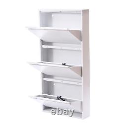 Wall Mounted Shoe Storage Cabinet Freestanding Entryway Shoes Organizer USA