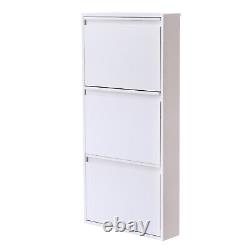 Wall Mounted Shoe Storage Cabinet Freestanding Entryway Shoes Organizer USA