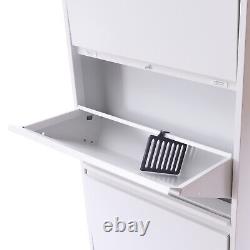 Wall Mounted Shoe Storage Cabinet Freestanding Entryway Shoes Organizer USA