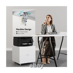 Warmiehomy Metal Printer Stand with Storage Mobile Printer Tables f. Fast Ship