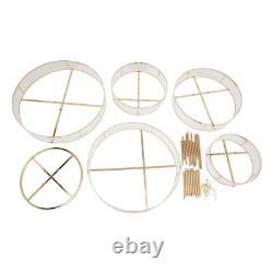 Wedding Gold Crystal Flower Stand Round Pedestal Stand Crystal Flower Stand NEW