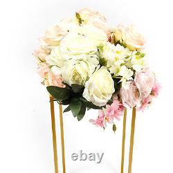 Wedding Party Metal Solid Color Tabletop Flower Stand Gold Art Deco 10-piece set