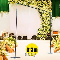 Wedding Party Prom Backdrop Stand Pipe Kit Curtain Frame Telescopic Pipe 10x10ft
