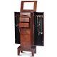 Wood Jewelry Cabinet Armoire Storage Box Chest Stand Organizer Necklace US Ship