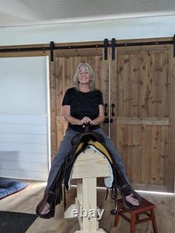 Wooden saddle stands for Western or English saddles / Free shipping