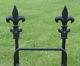Wrought Iron Fleur De Lis Hose stand in ground SHIPS FREE hose holder 100ft
