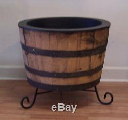 Wrought Iron Stand for Whiskey Barrels, Rain Barrels-FREE SHIPPING